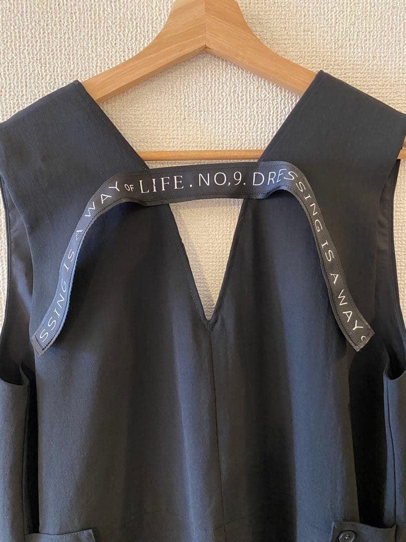 【美品】エイミーロウ バックロゴテープオールインワン ブラック 黒