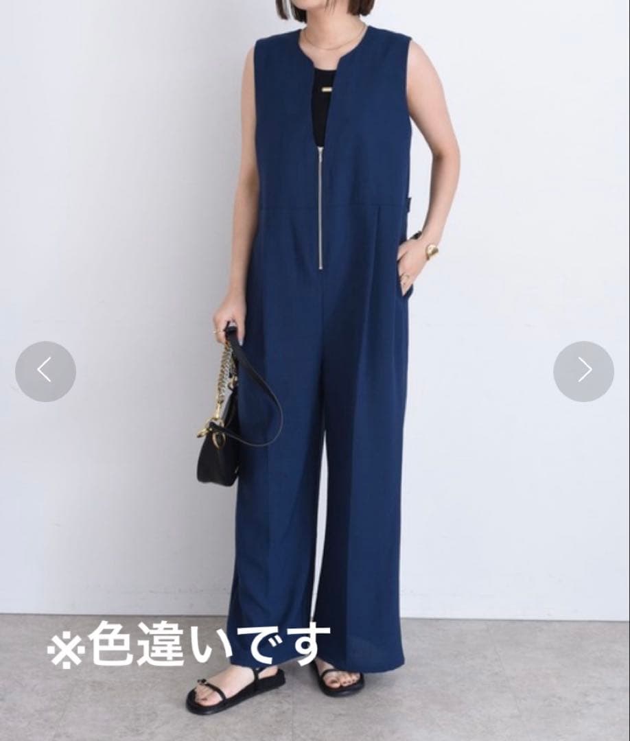 【美品】エイミーロウ バックロゴテープオールインワン ブラック 黒