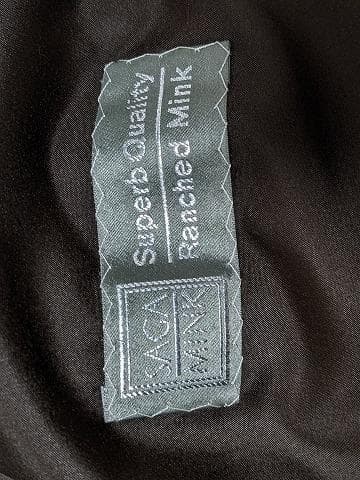 A730 GRES　サガミンク　フリル　シェアードミンク　フレアー　コート