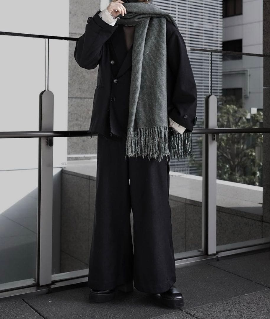 Casper John レイヤードテーラードジャケット ブラック Mサイズ