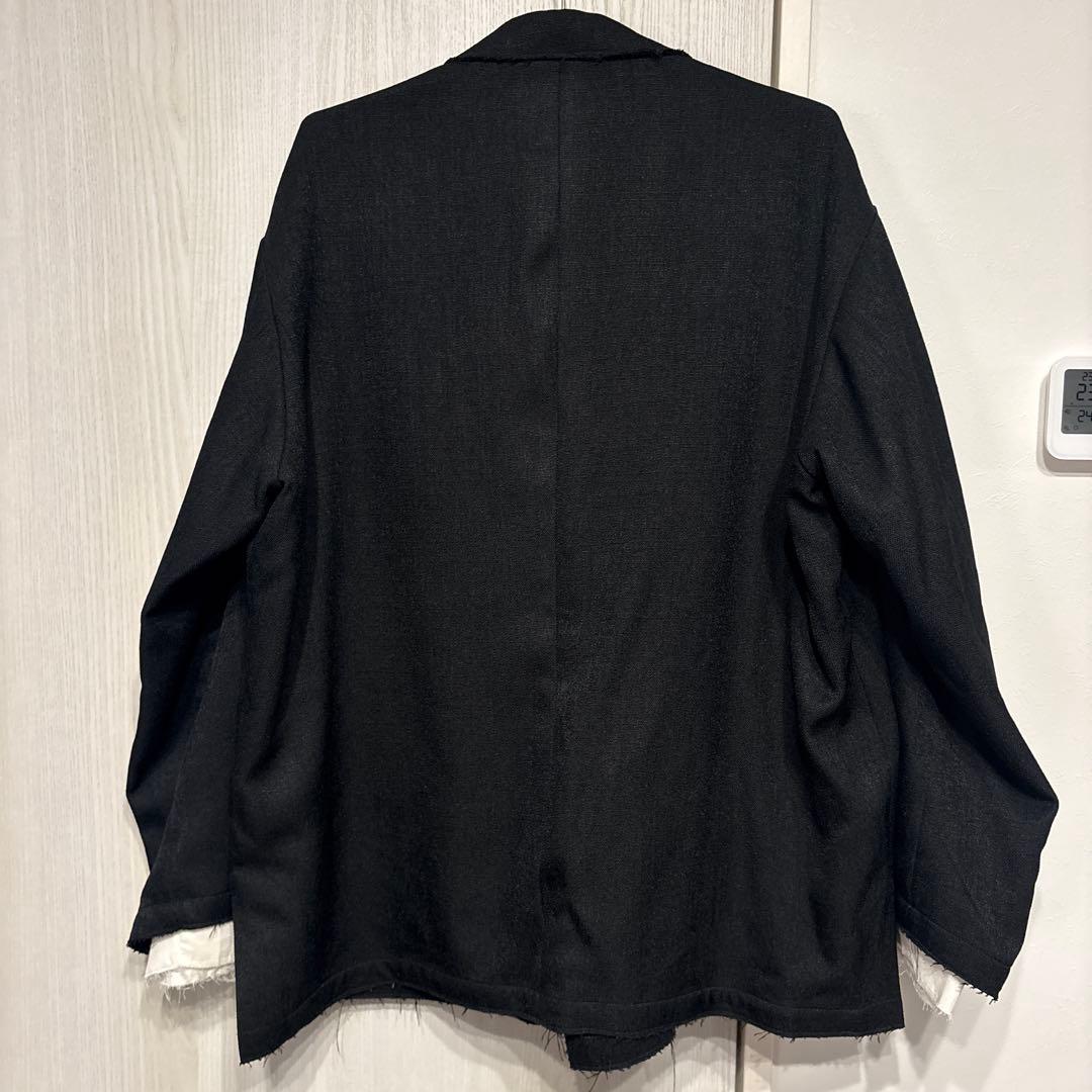 Casper John レイヤードテーラードジャケット ブラック Mサイズ