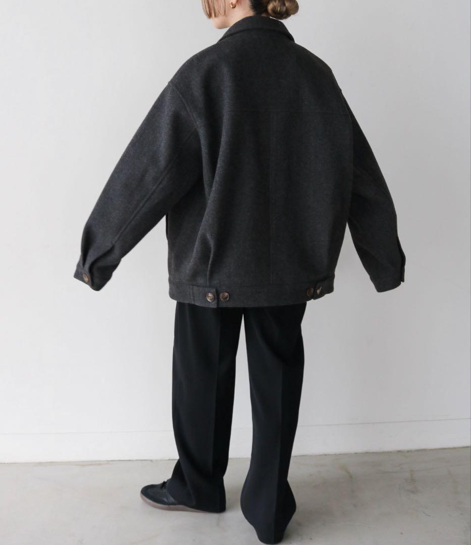 select MOCA ビッグシルエットミドルコート　ダークグレー