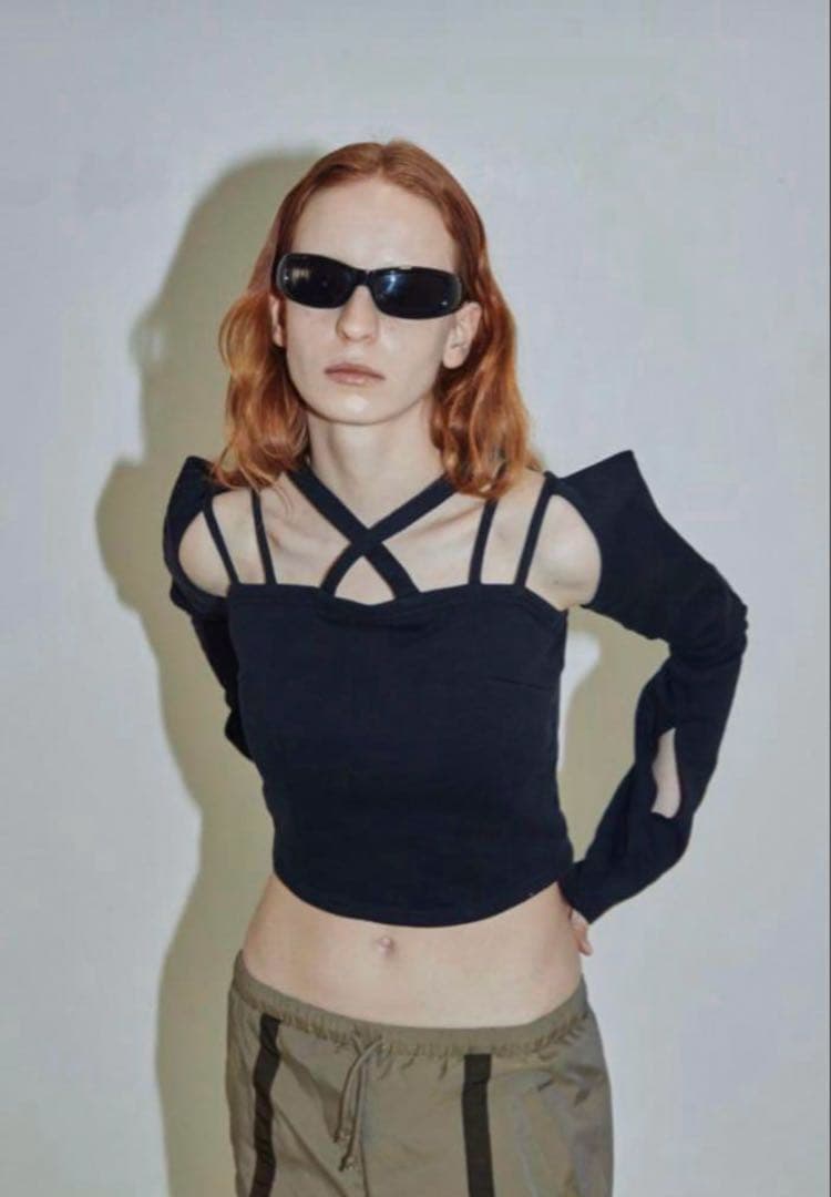 VIAVANDA POINTAIL CROSS TOP 定価14,500円