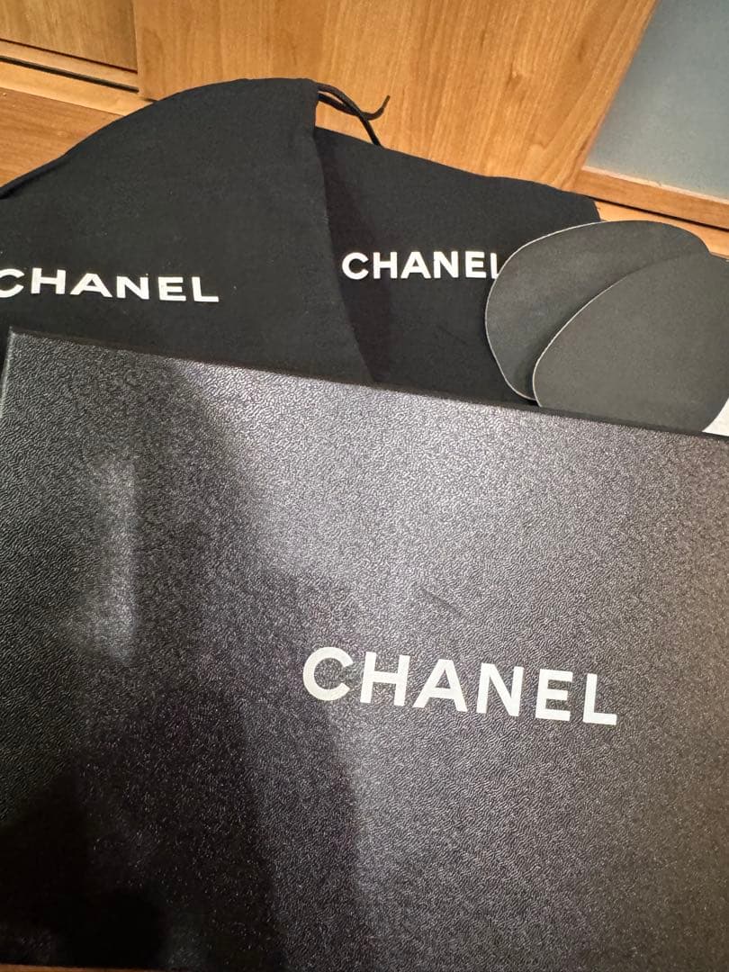 CHANELツイードバレエシューズ靴24