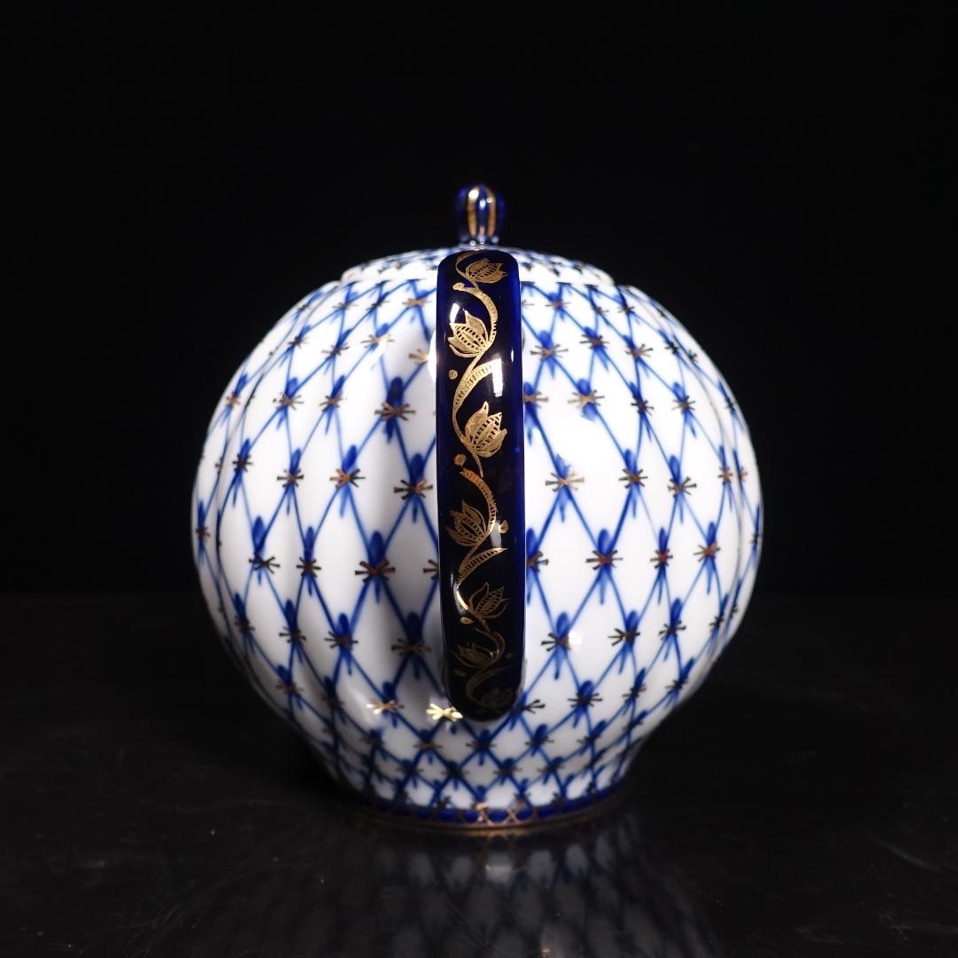 ロモノーソフ LOMONOSOV コバルトネット ポット クリーマー セット