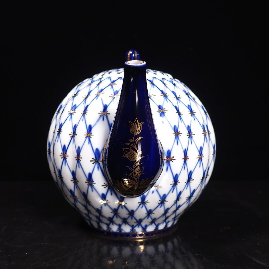 ロモノーソフ LOMONOSOV コバルトネット ポット クリーマー セット