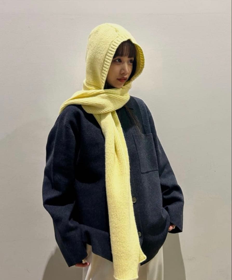 beauty＆youth ニットフードマフラー