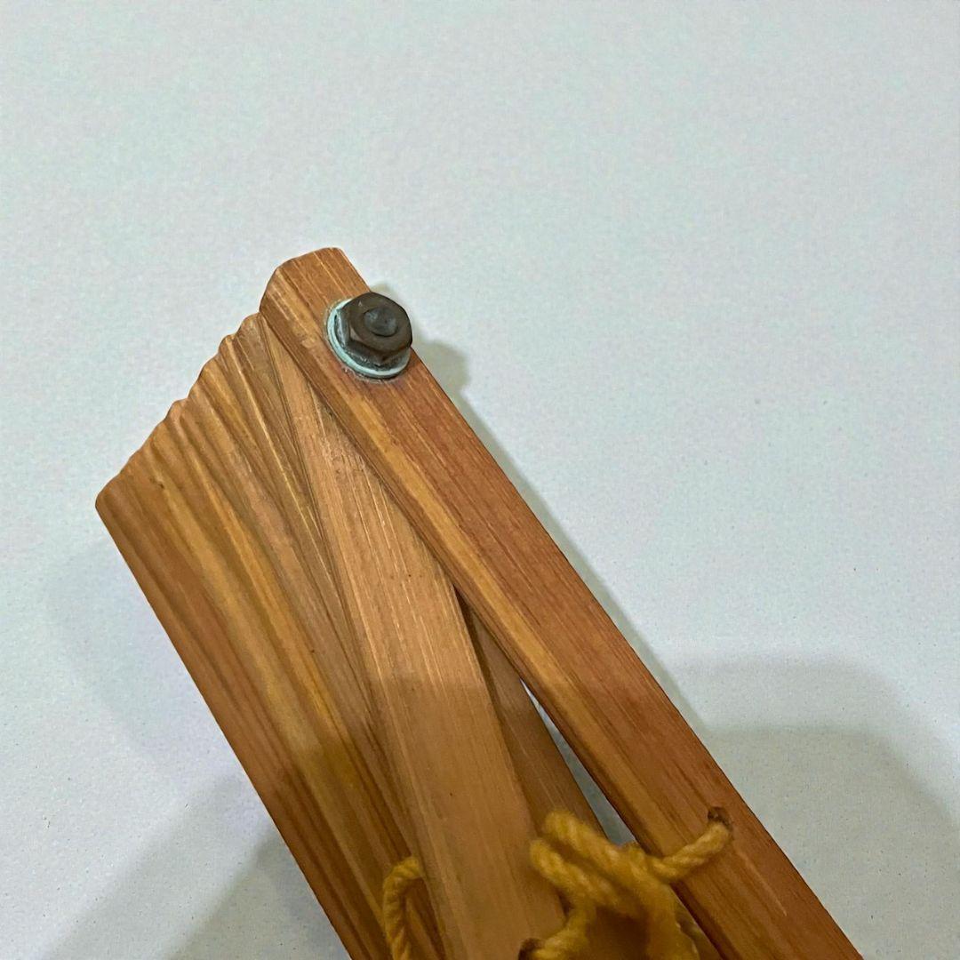 折りたたみかごバッグ　ピーコックバッグ　ヴィンテージ　レトロ　竹　イエロー