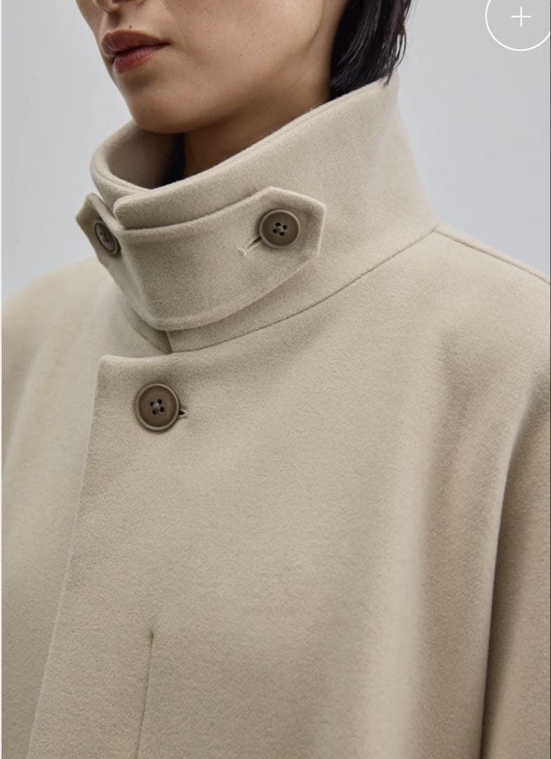 SOEJU グレー スーパー140メルトンバルマカーンコート