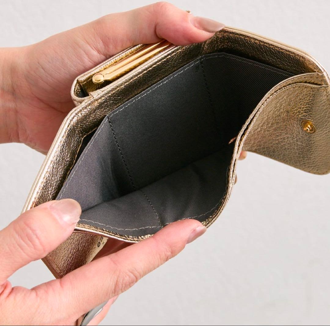 未使用PEZ(ペッツ) ×ear 本革　コラボがま口財布