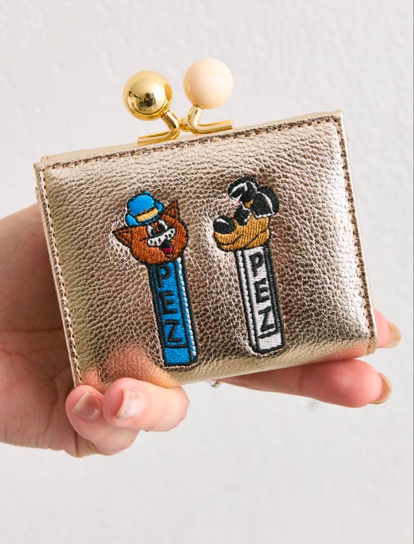 未使用PEZ(ペッツ) ×ear 本革　コラボがま口財布