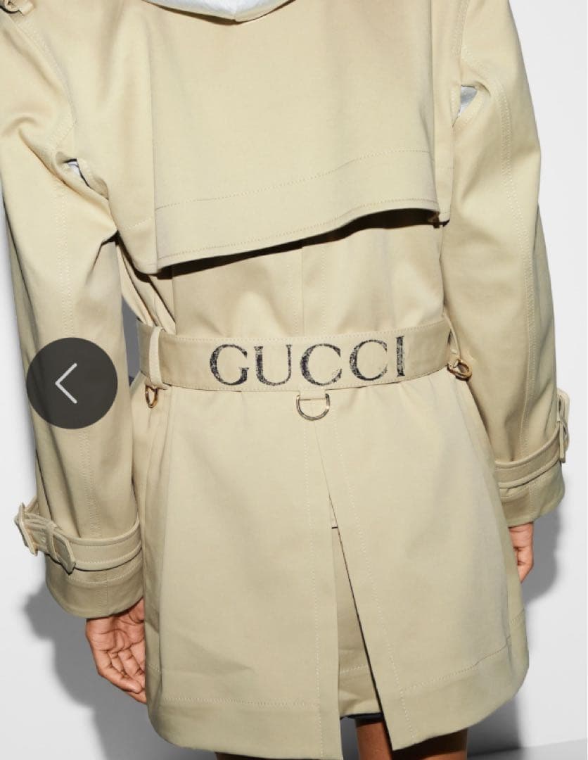 GUCCI ベージュ トレンチコート　サイズ40