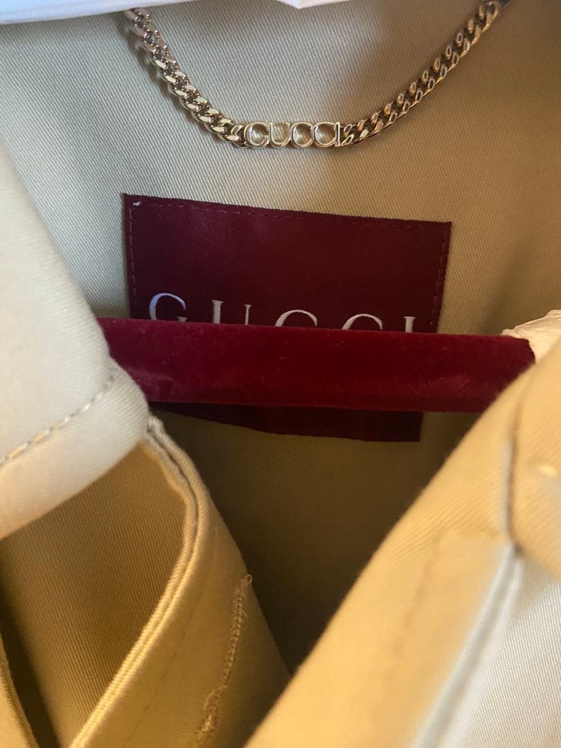 GUCCI ベージュ トレンチコート　サイズ40