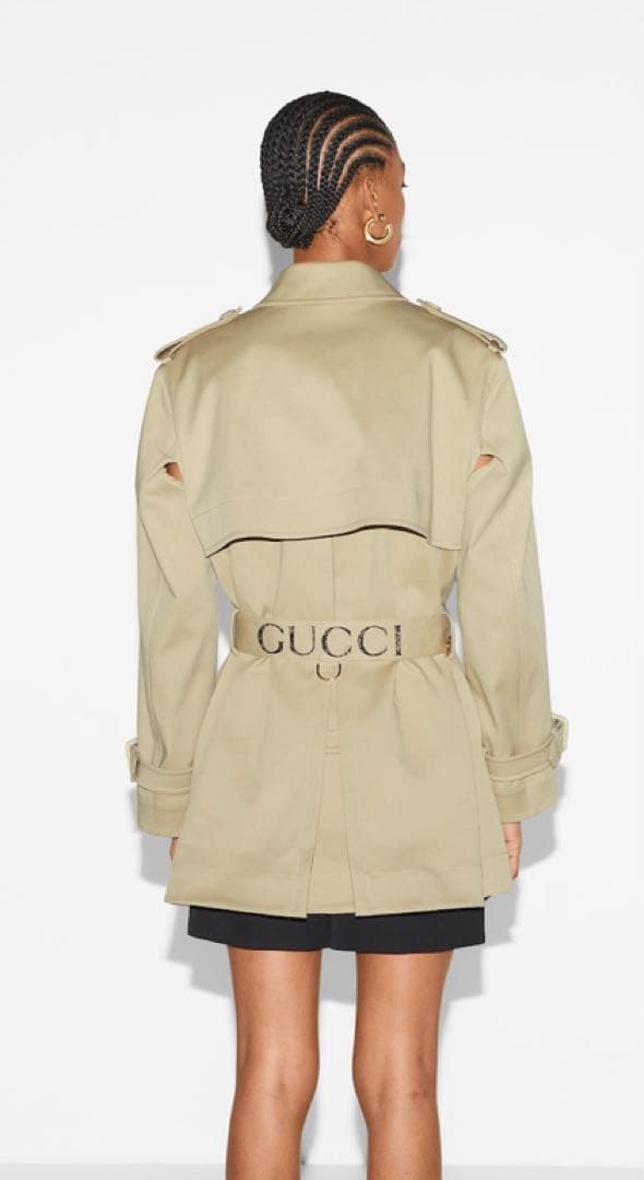 GUCCI ベージュ トレンチコート　サイズ40