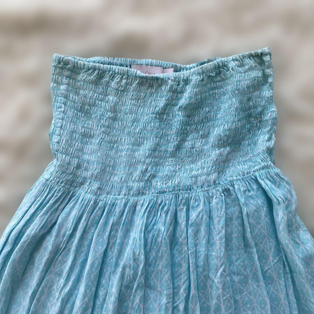 MANAOLA ハワイ マナオラ ドレス 水色 フラ