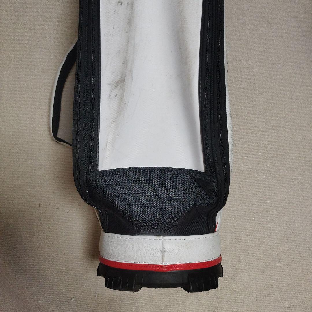 TaylorMade ゴルフキャディバッグ ホワイト/レッド　※汚れあり