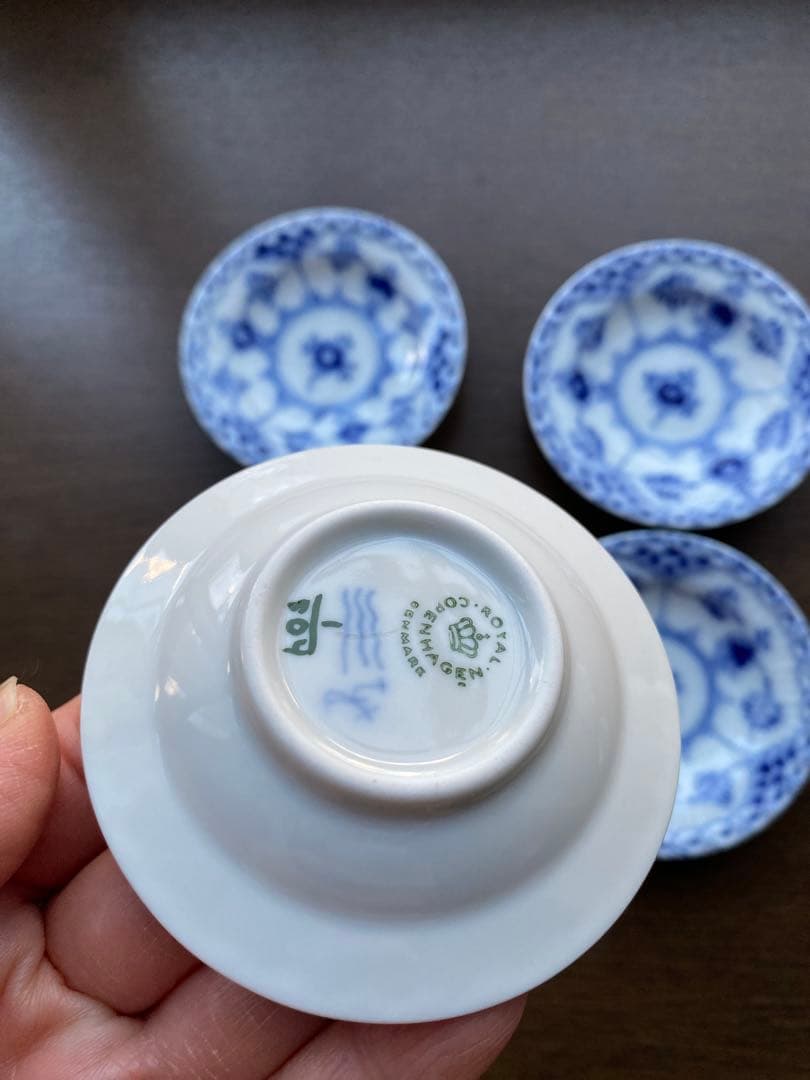 と*ん様 ロイヤルコペンハーゲンブルーフルーテッドハーフレース1/504 の4枚