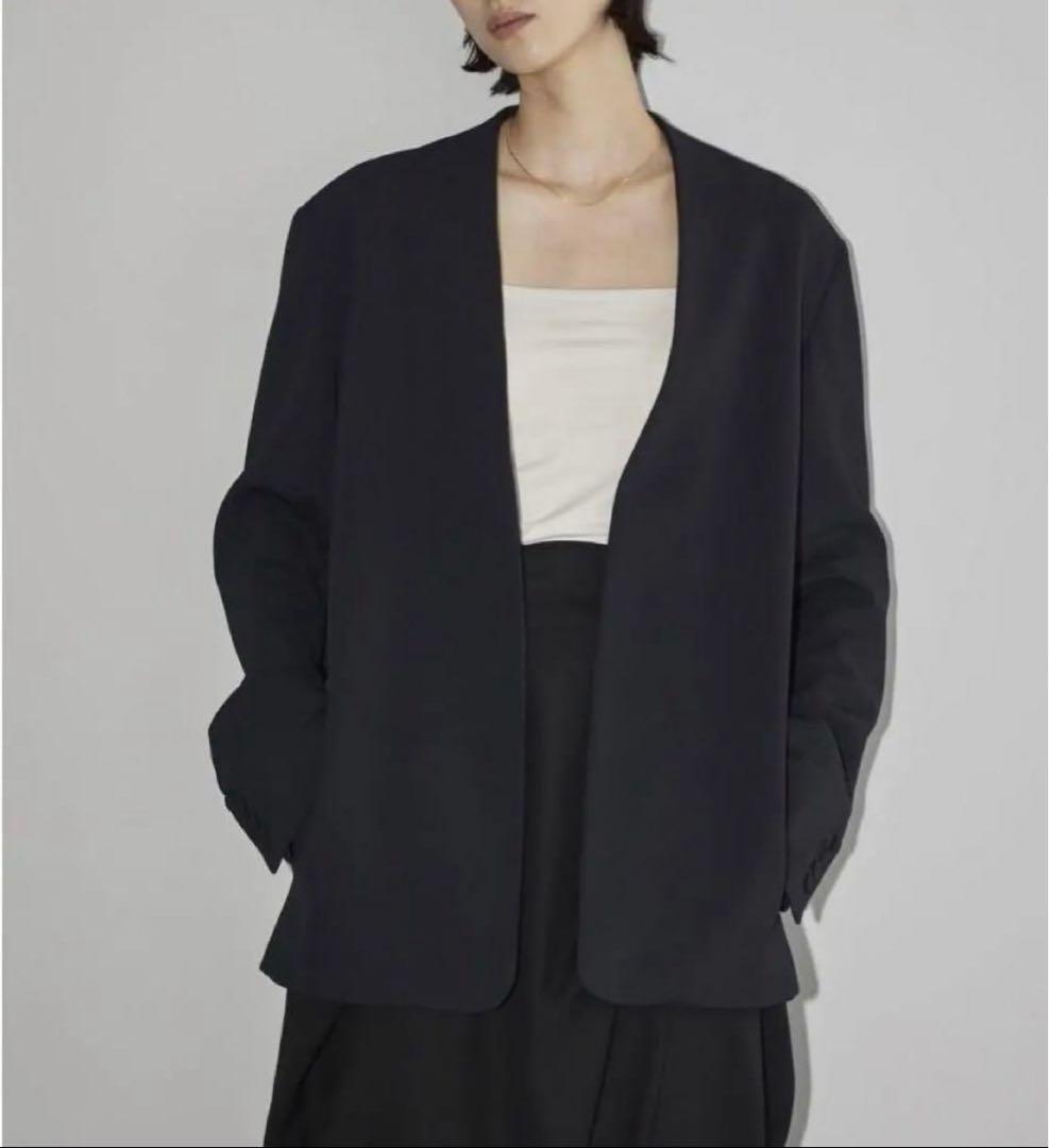 TODAYFUL Collarless Twill JK 38 ブラック