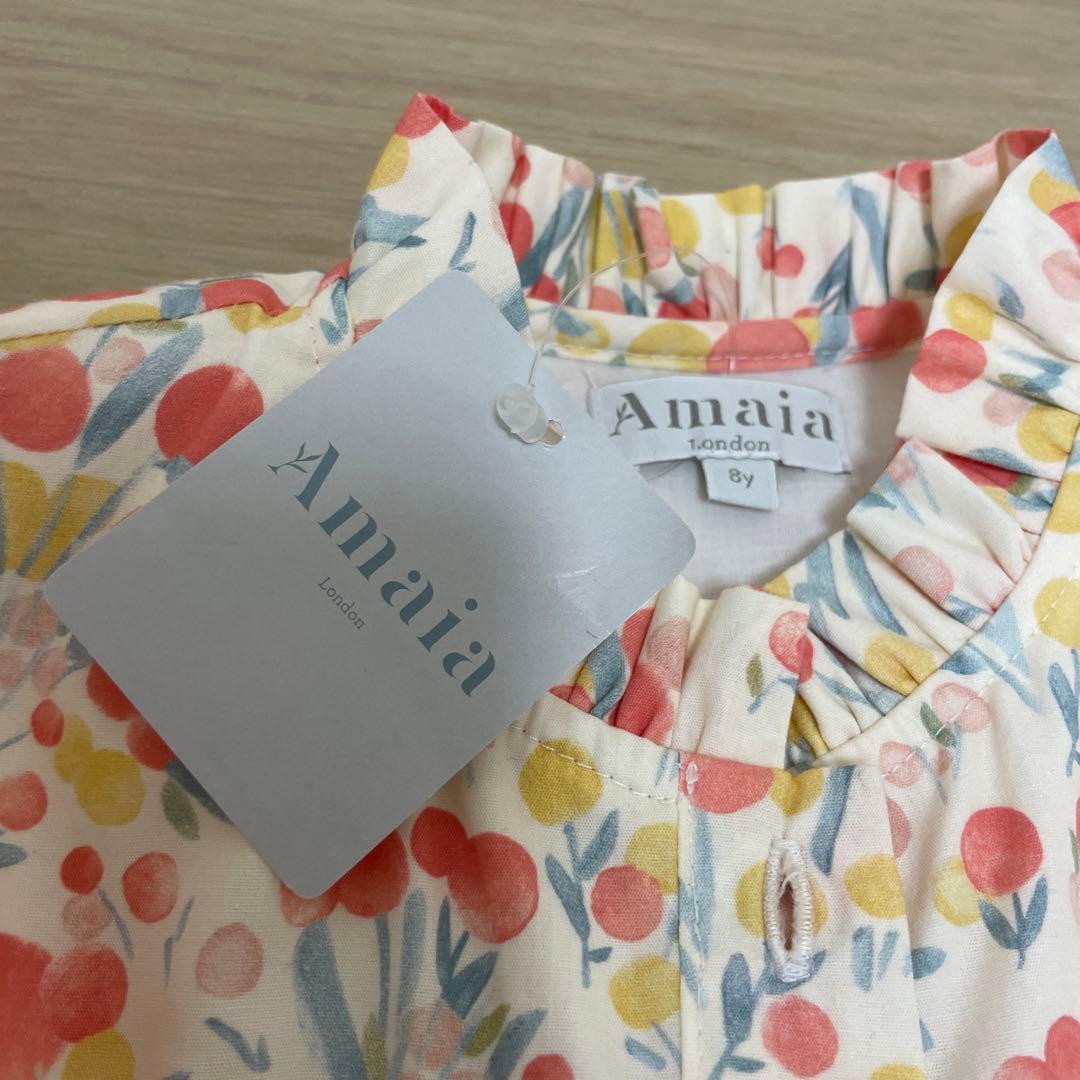 アマイアキッズ　ワンピース　8y 新品未使用品