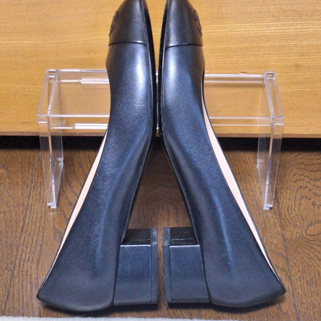 CHANEL ココマーク レザーパンプス 黒 36.5 イタリア製 G30239