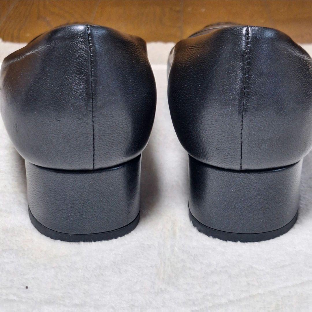 CHANEL ココマーク レザーパンプス 黒 36.5 イタリア製 G30239