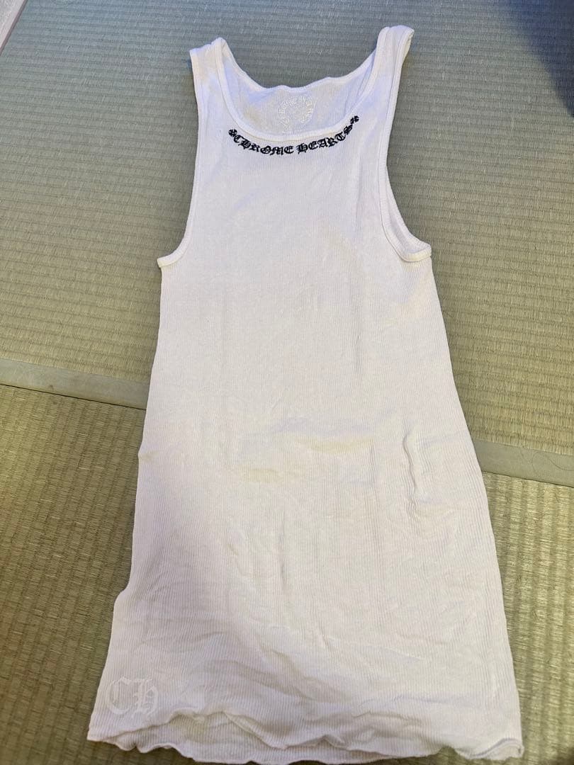 CHROME HEARTS ホワイトリブタンクトップXL 男女兼用