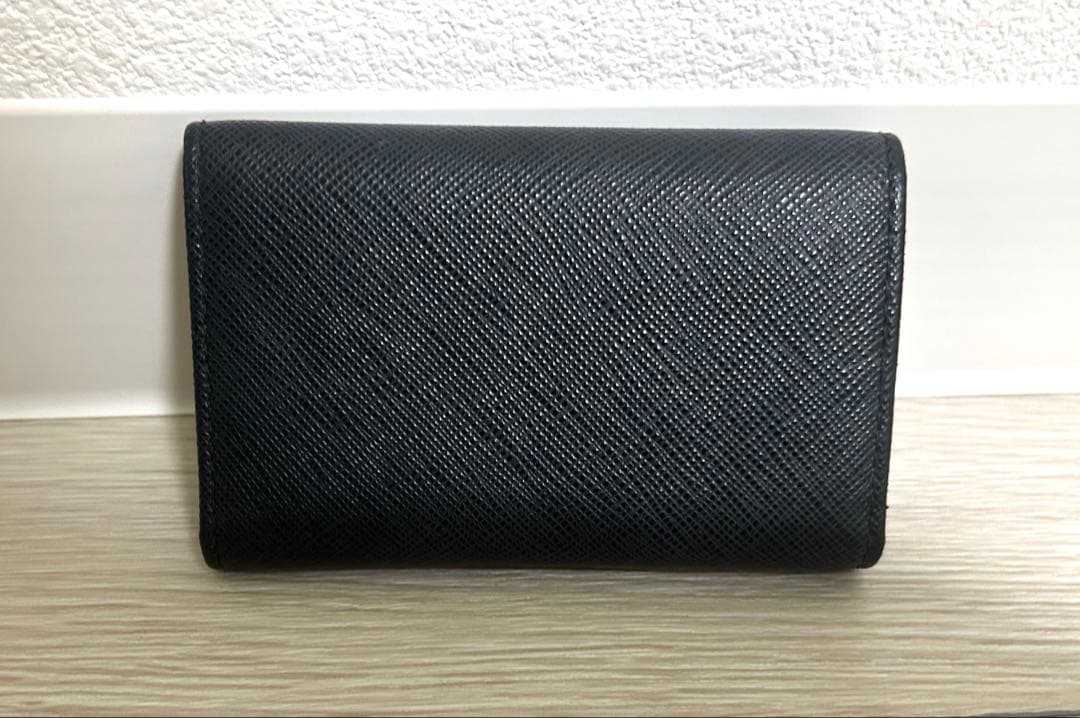 PRADA プラダ 4連キーケース サフィアーノ レザーゴールド金具 リング付き
