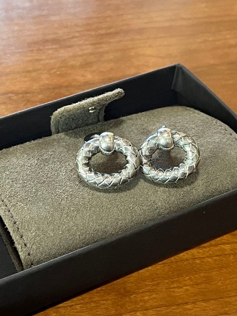 ボッテガ カフリンクス イントレチャート SV925 財布 カフス 美品 トート