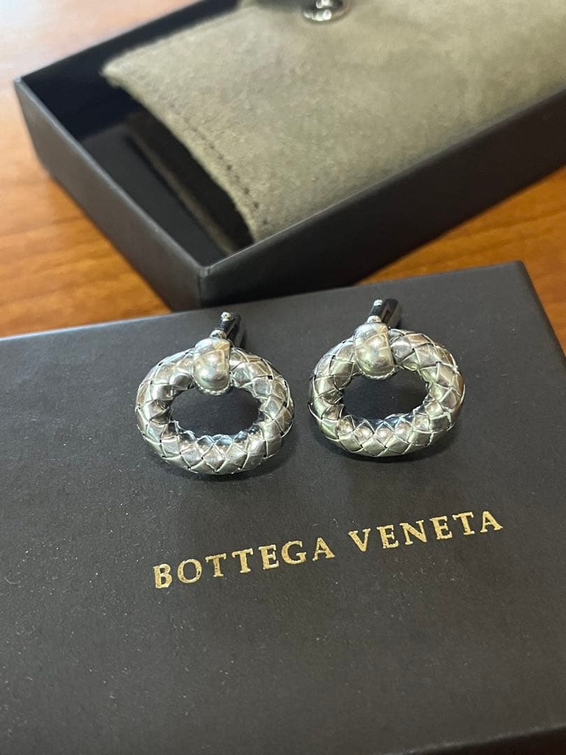 ボッテガ カフリンクス イントレチャート SV925 財布 カフス 美品 トート