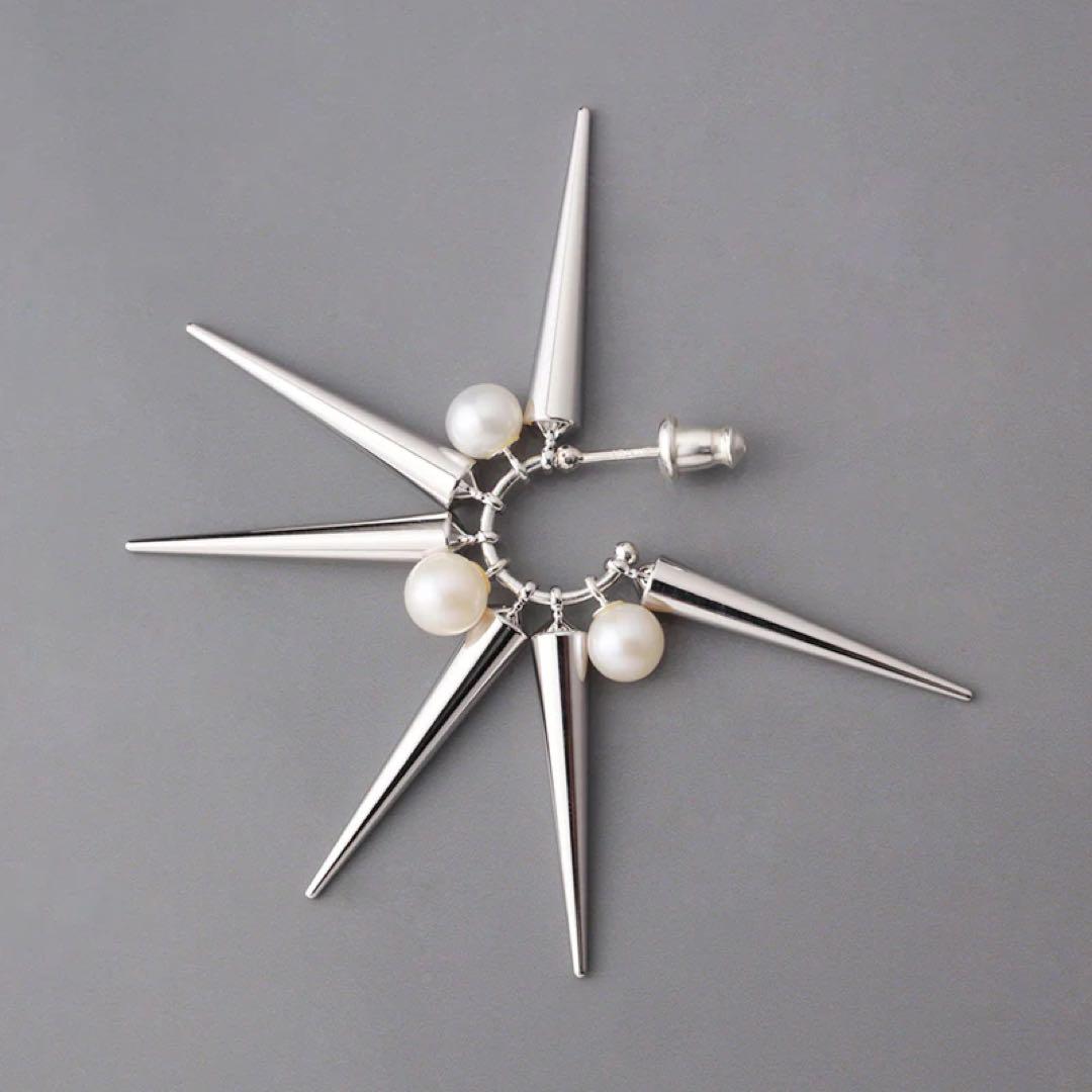 最終値下e.m. スパイクパールピアス 1901-AP583