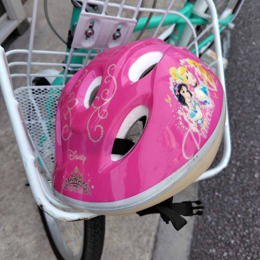 22インチ6段変速付き　アサヒ ジュニアシティ ターコイズ 自転車ヘルメット付き