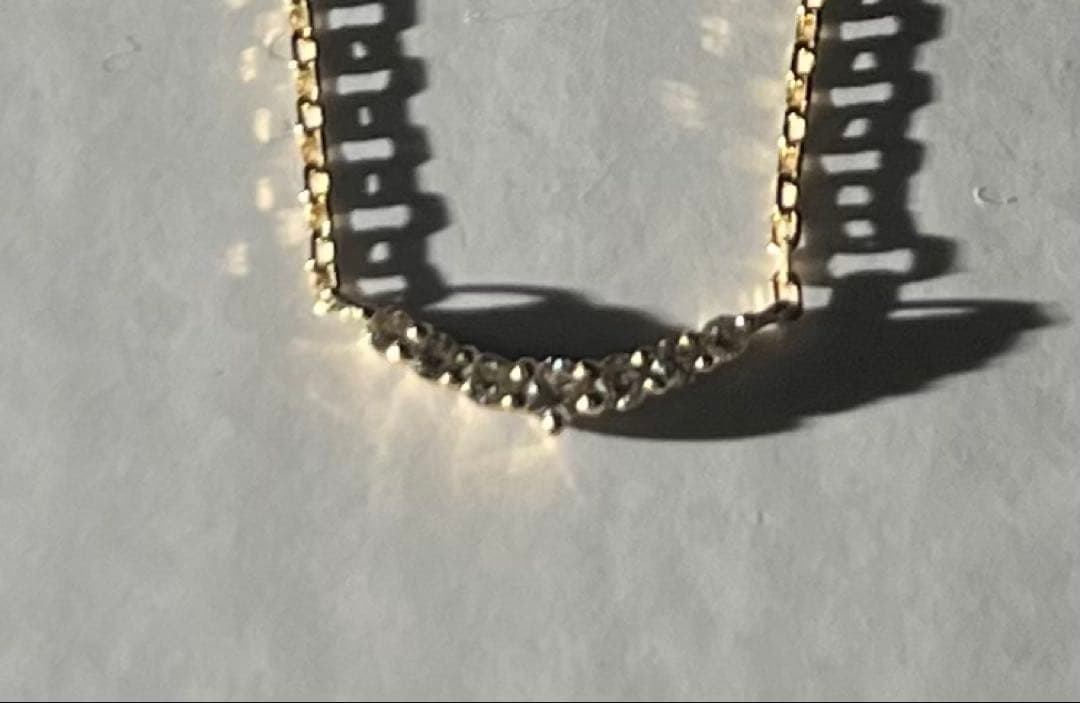 agete 10K ゴールドネックレス 箱付き