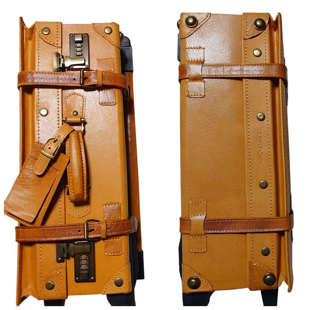 【美品】ユーラシア キャリーケース シフレ 本革 アンティーク風