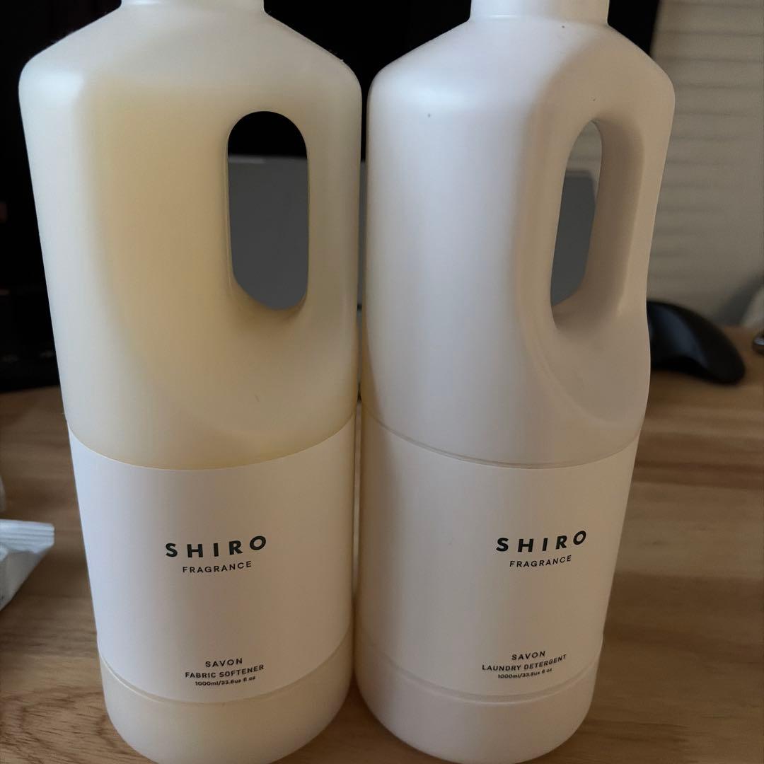 SHIRO サボン ファブリックソフナー & ランドリーリキッド 1000mL
