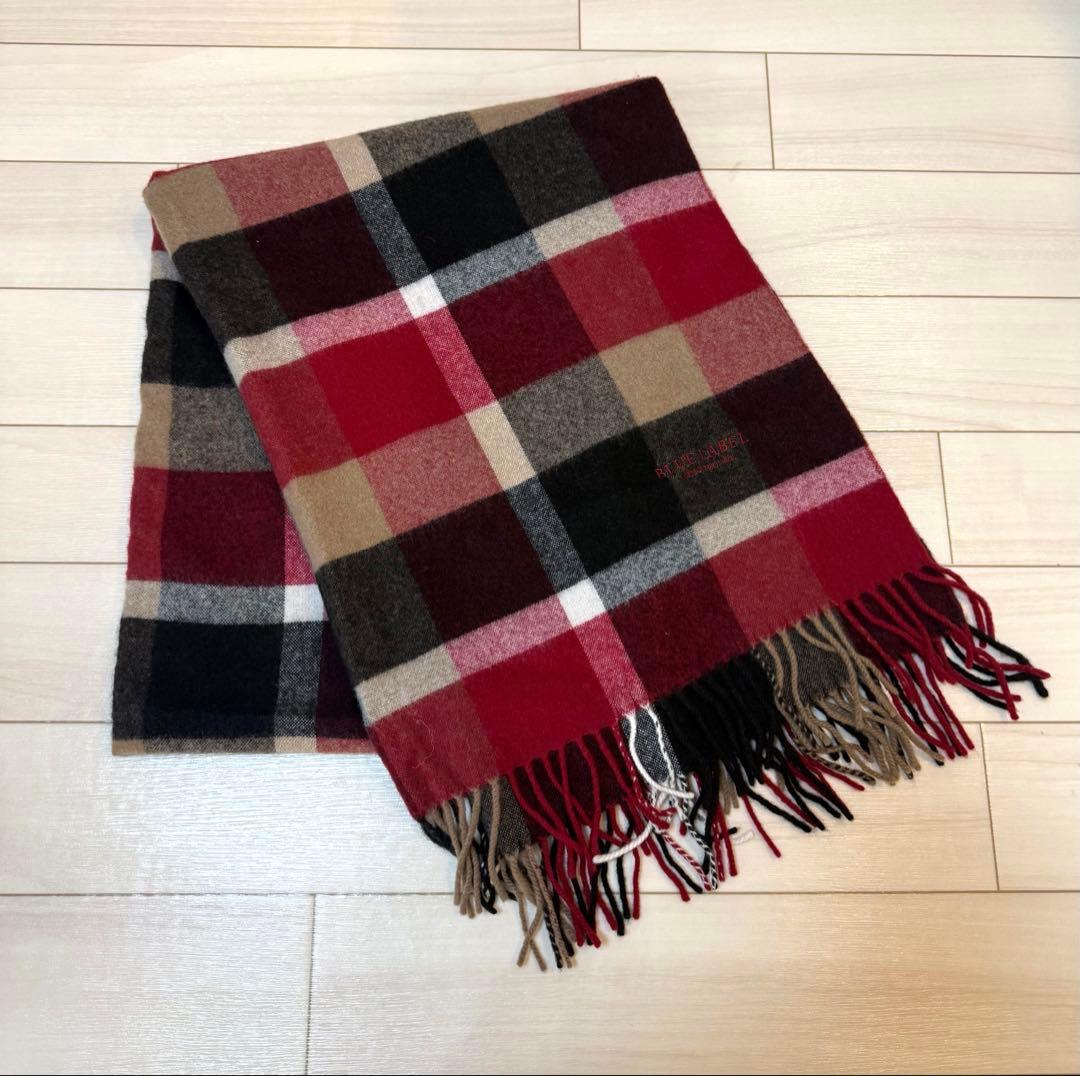 BLUE LABEL CRESTBRIDGE カシミヤ チェック マフラー