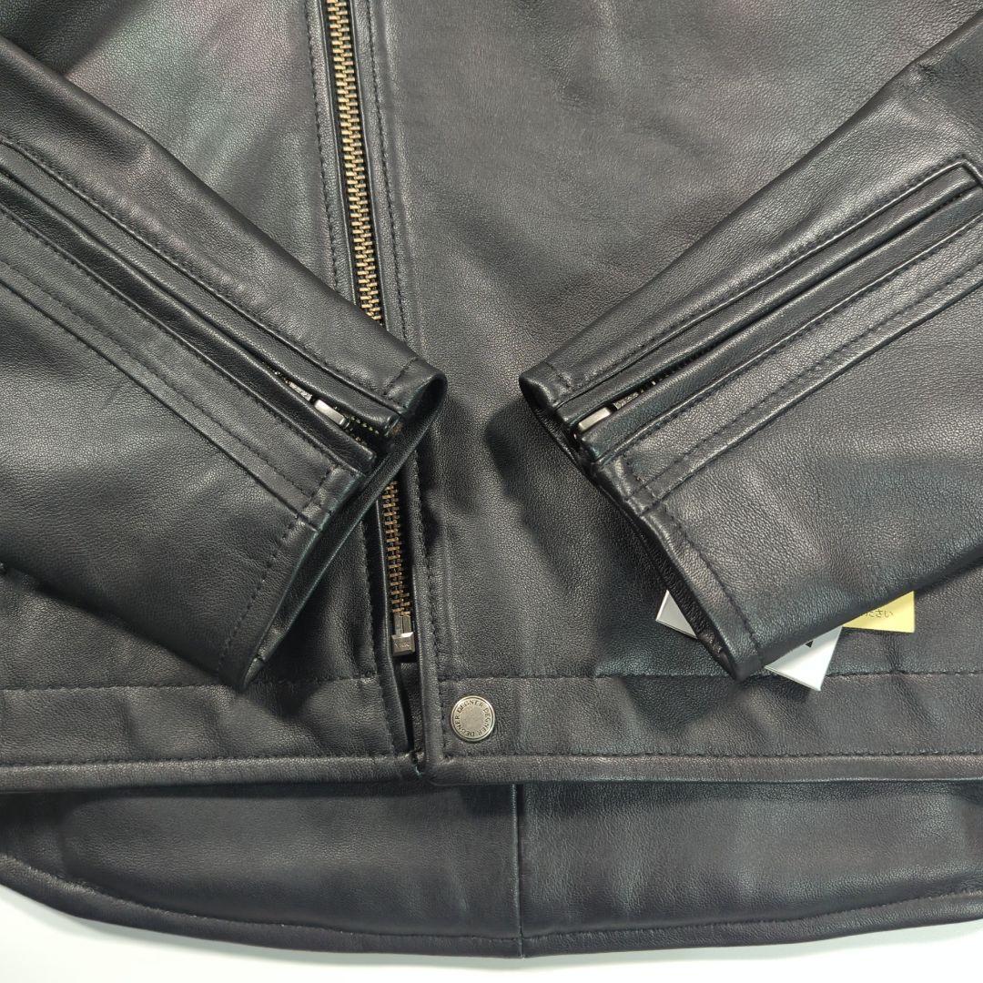 未使用タグ付き.デグナー 2XL ダブルライダース　レザージャケット パット入り