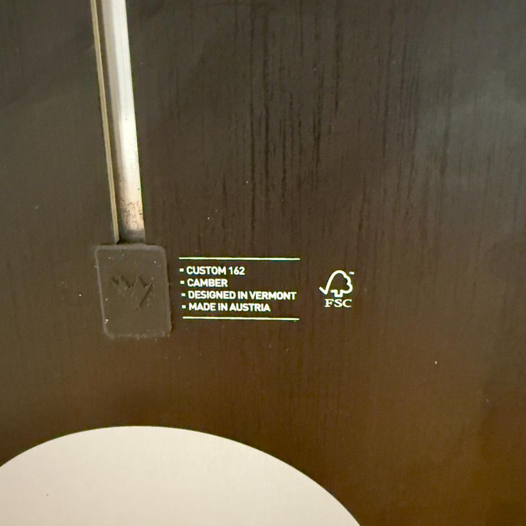 Burton Custom 162 camber　バートン　カスタム