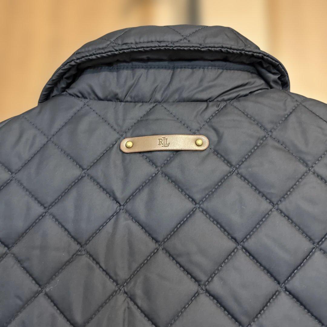 【美品】Lauren RalphLauren キルティングダウンベスト　ネイビー