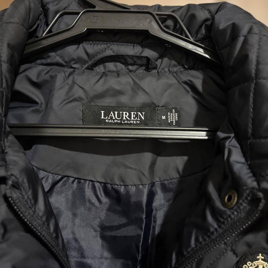 【美品】Lauren RalphLauren キルティングダウンベスト　ネイビー