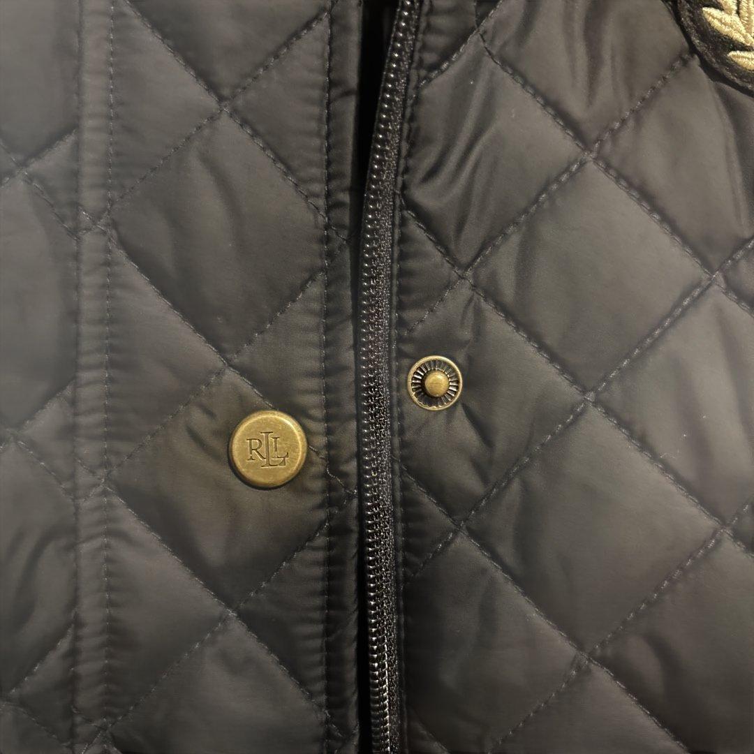 【美品】Lauren RalphLauren キルティングダウンベスト　ネイビー