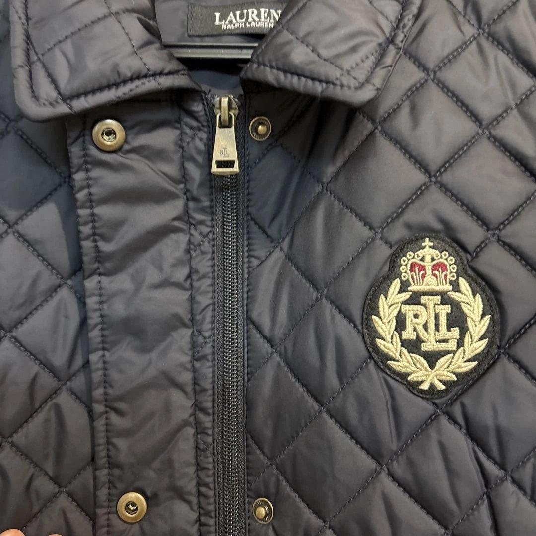 【美品】Lauren RalphLauren キルティングダウンベスト　ネイビー