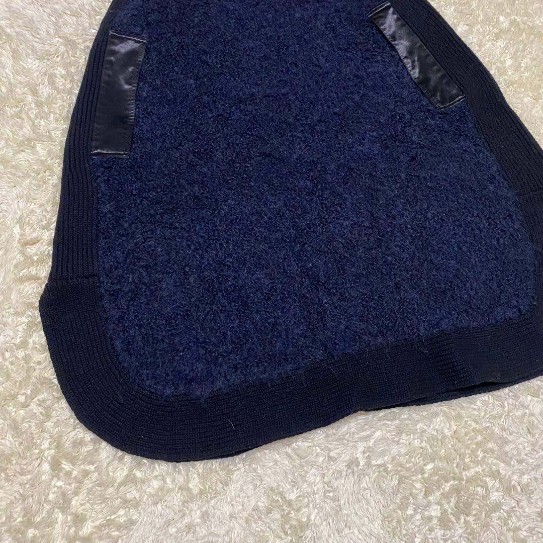 sacailuck ニットポンチョ　アルパカ　サテン　タートル　サカイ