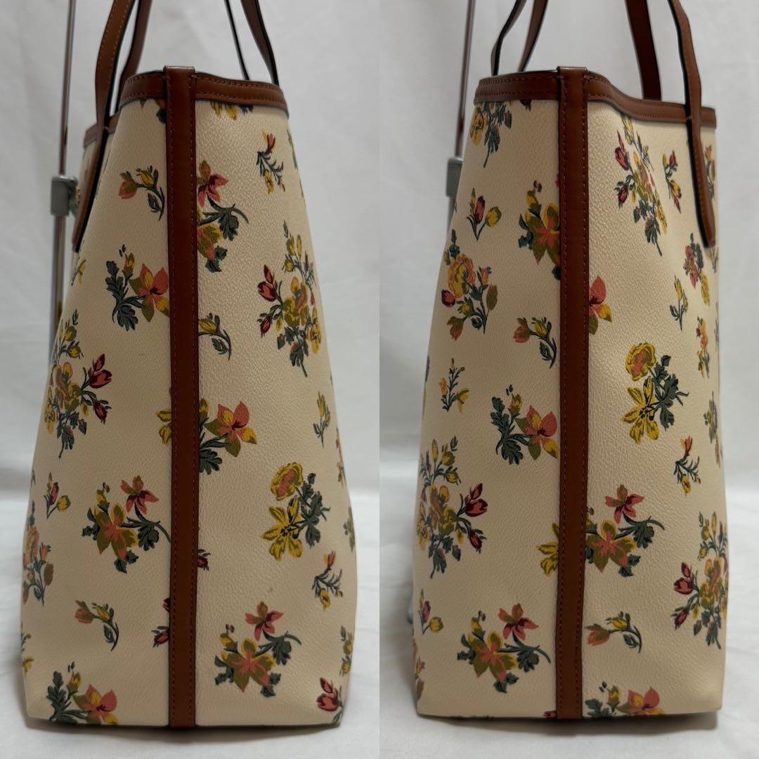 【訳あり未使用級】トリーバーチ ケリントン フローラル トートバッグ レザー
