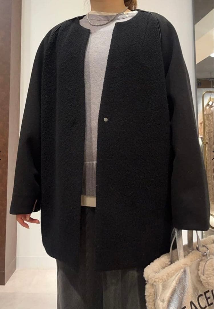 CLOVE ブークレードッキングノーカラーコート　yamadaya新品・未使用品