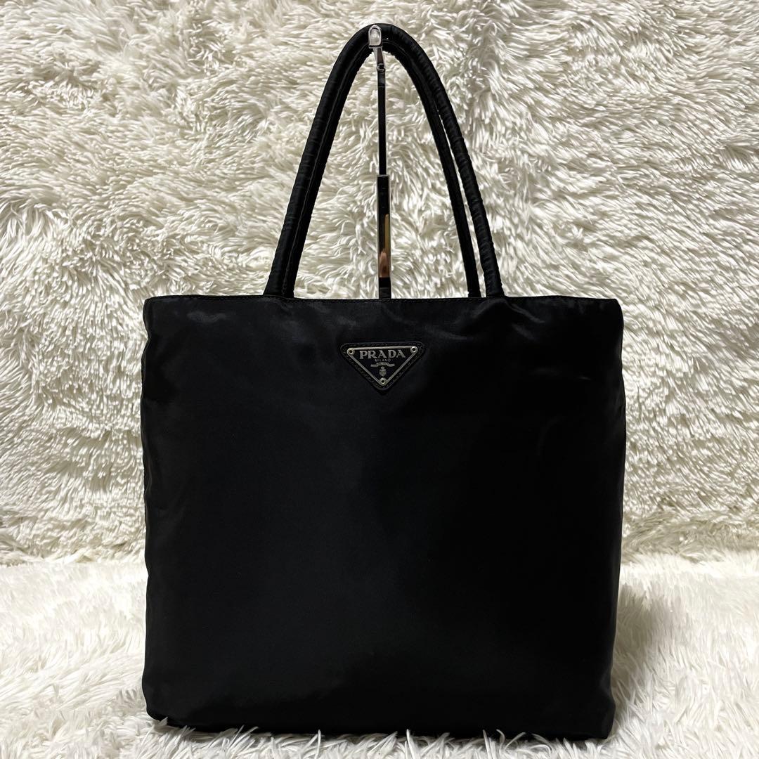 【美品】PRADA プラダ　トートバッグ　ハンド　ナイロン　ブラック　黒　肩掛け