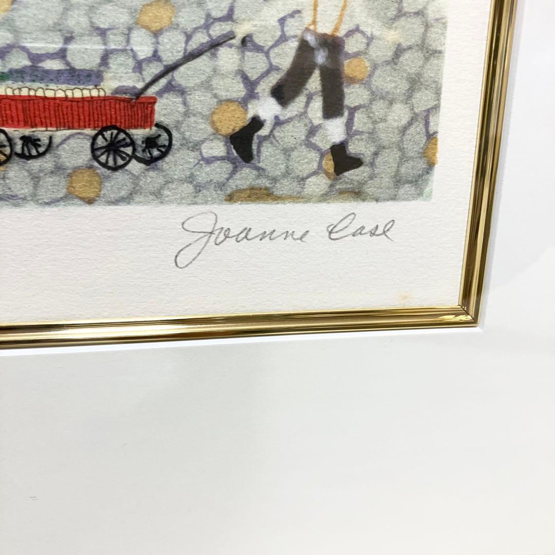 ジョアン・ケース作　「生地売りの商人」　版画　リトグラフ　限定200