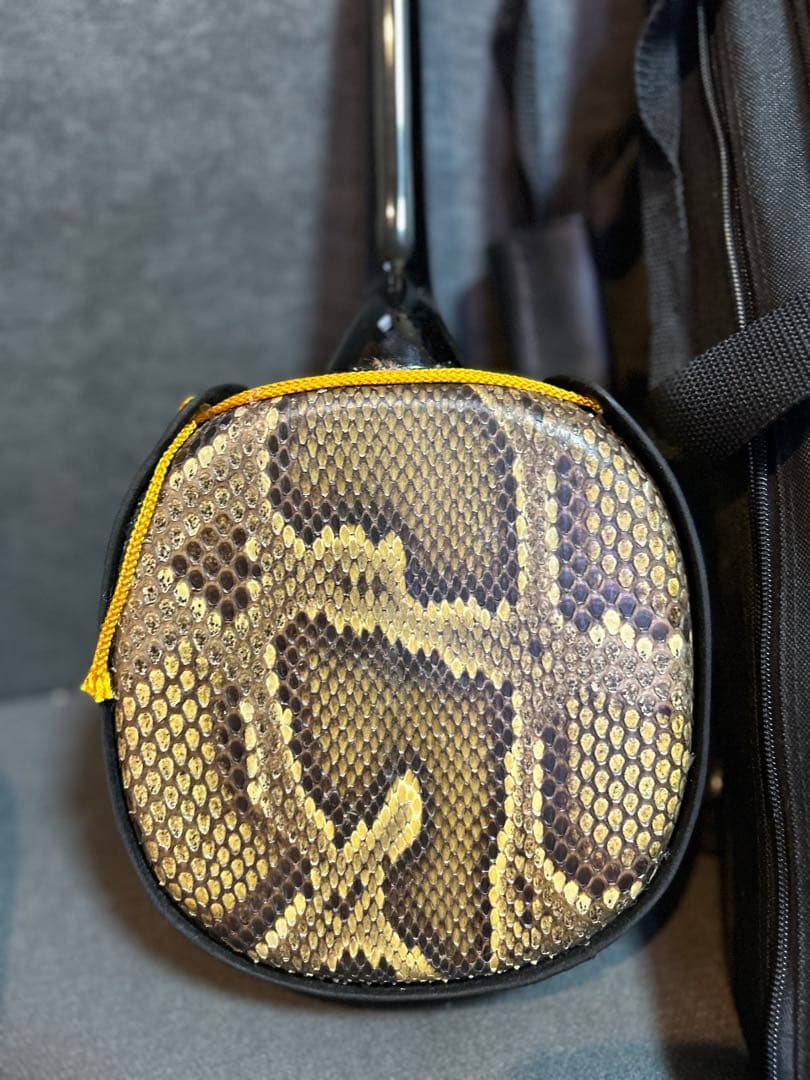 沖縄三線 蛇皮 強化張り・二重張り 沖縄三線