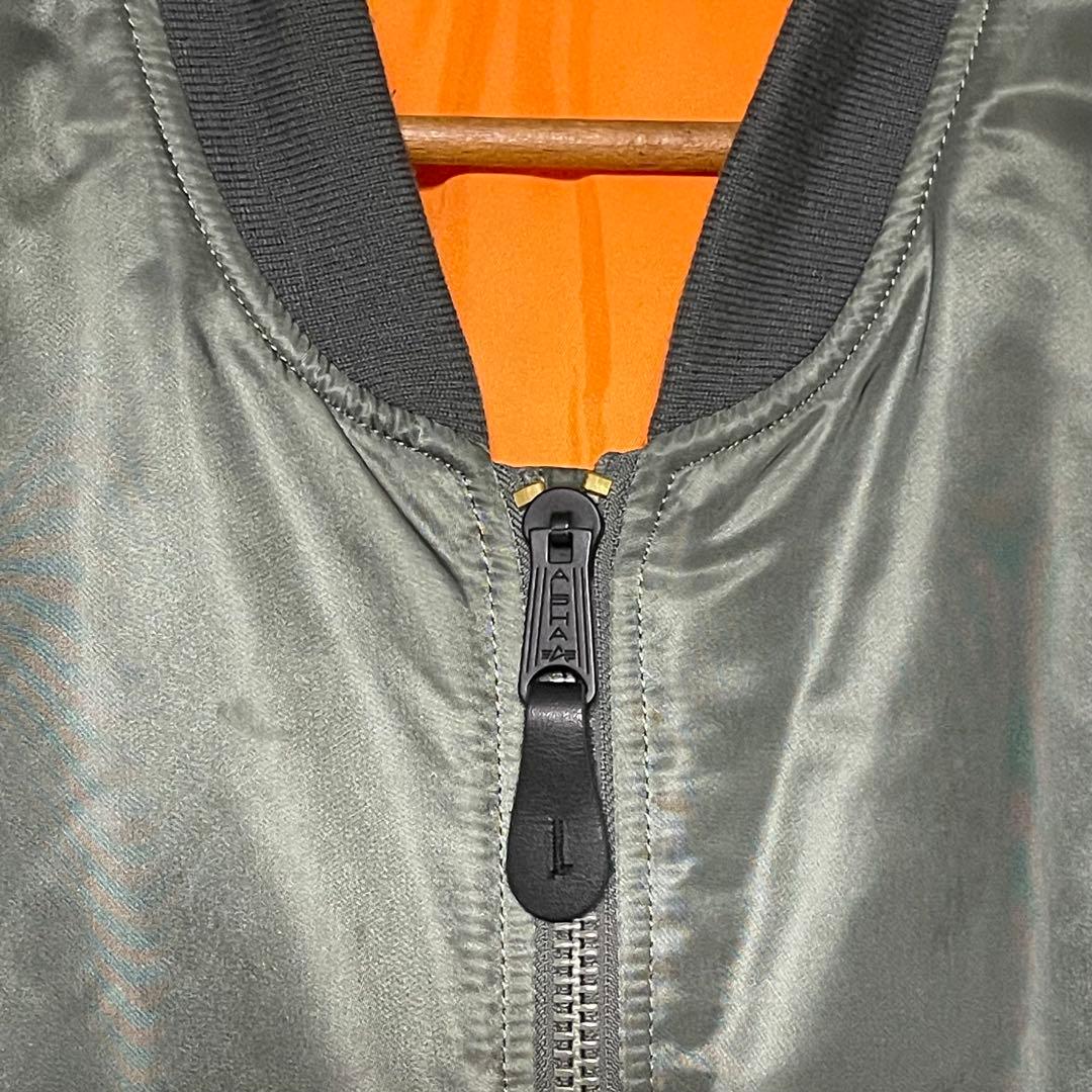 ビッグサイズ 5L★ALPHA MA-1ジャケット グリーン