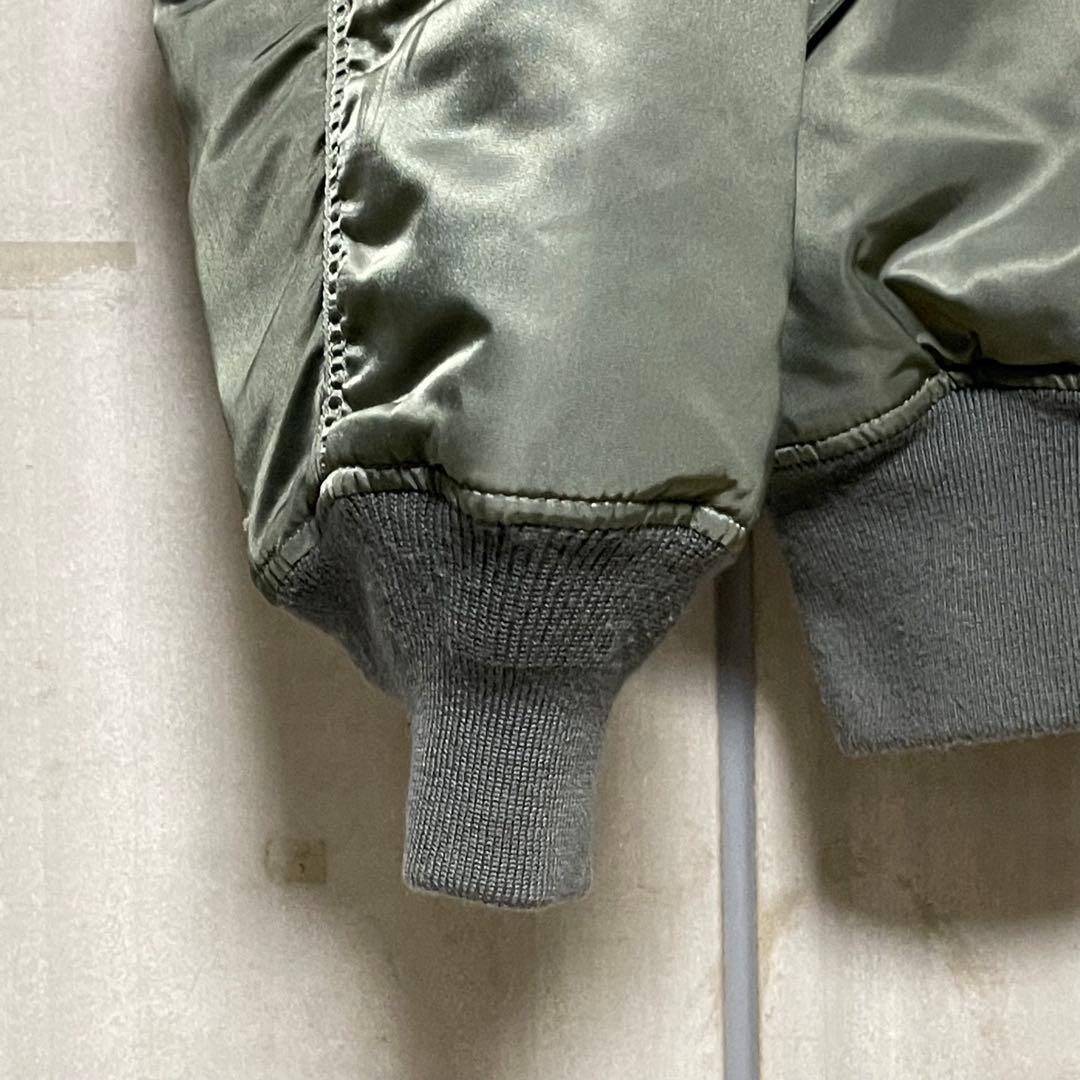 ビッグサイズ 5L★ALPHA MA-1ジャケット グリーン