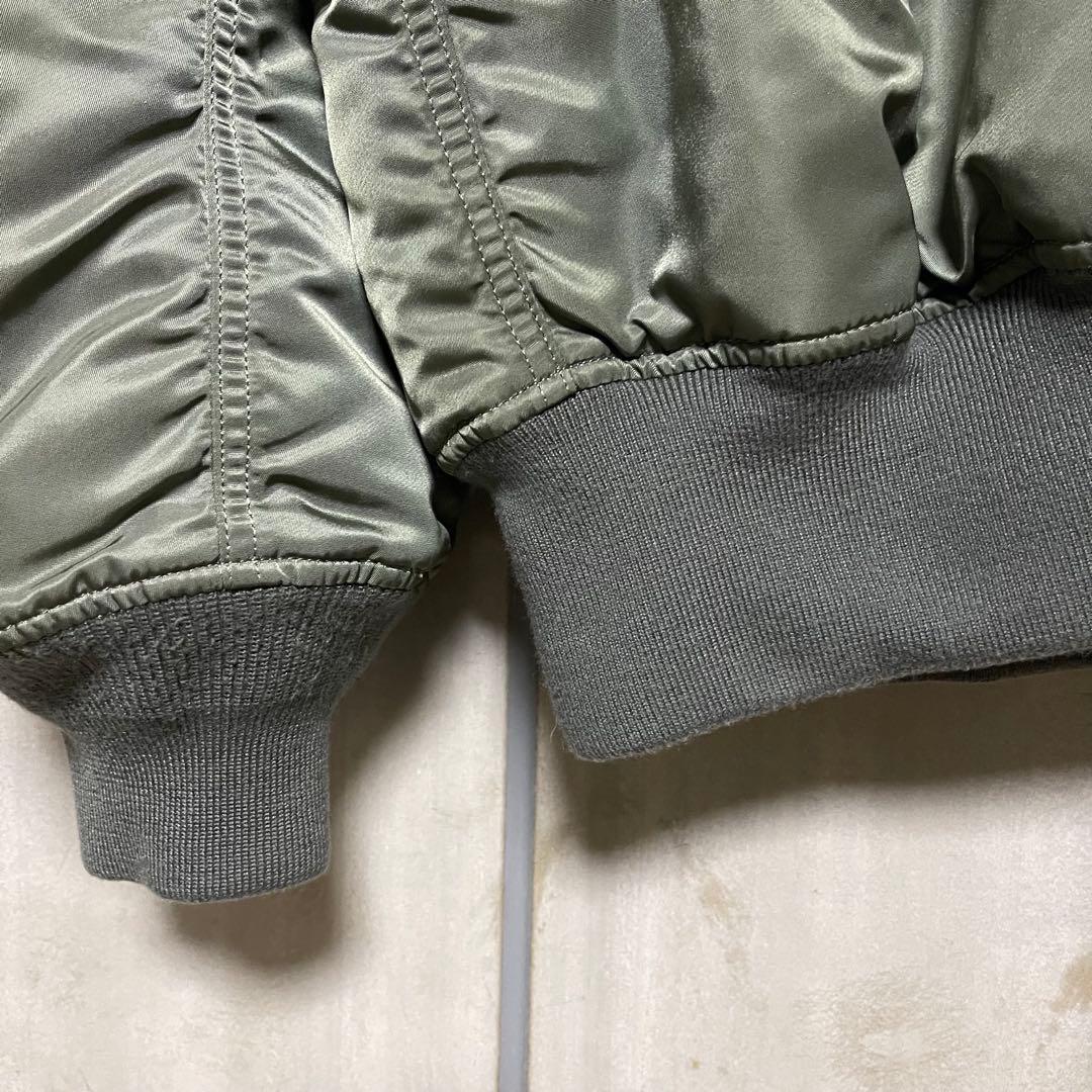 ビッグサイズ 5L★ALPHA MA-1ジャケット グリーン